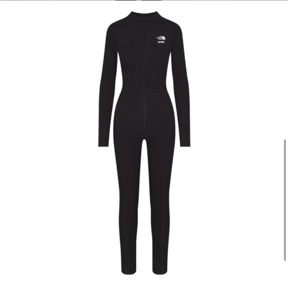 NWT The North Face x Skims Refina Bodysuit Onyx Black Catsuit Ski Base Layer